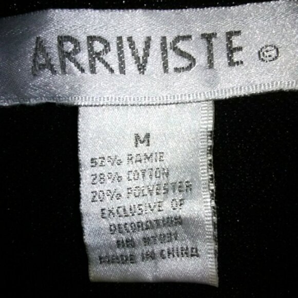 Christmas/Holiday Sweater Black Sparkly with Poinsettia Trim Medium - Picture 4 of 4